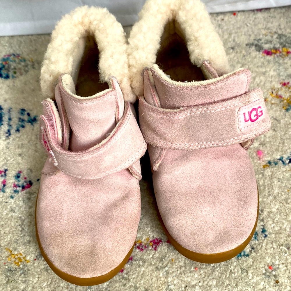 Pink suede ankle boots Ugg